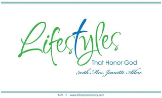 LIFESTYLES THAT HONOR GOD WITH MRS. JEANETTE ALLEN logo