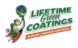 LIFETIME GREEN COATINGS LC RESIDENTIAL & COMMERCIAL FLOOR COATINGS logo