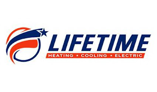 LIFETIME HEATING COOLING ELECTRIC logo