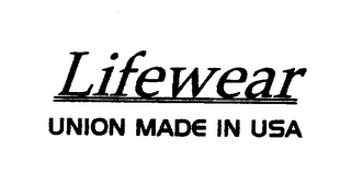 LIFEWEAR UNION MADE IN USA logo