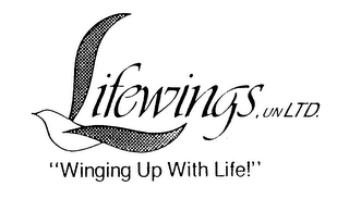 LIFEWINGS, UNLTD. "WINGING UP WITH LIFE!" logo