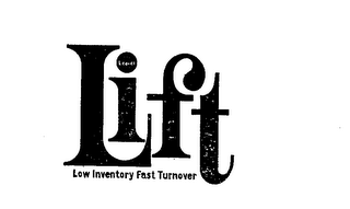 LIFT LEAVITT LOW INVENTORY, FAST TURNOVER logo