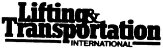LIFTING & TRANSPORTATION INTERNATIONAL logo