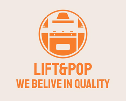 LIFT&POP WE BELIVE IN QUALITY logo