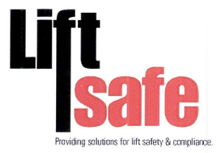 LIFTSAFE PROVIDING SOLUTIONS FOR LIFT SAFETY & COMPLIANCE. logo