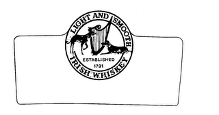 LIGHT AND SMOOTH IRISH WHISKEY ESTABLISHED 1791 logo