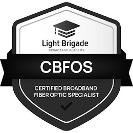 LIGHT BRIGADE BROADBAND ACADEMY CBFOS CERTIFIED BROADBAND FIBER OPTIC SPECIALIST logo