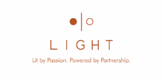 LIGHT LIT BY PASSION. POWERED BY PARTNERSHIP. logo