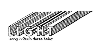 L.I.G.H.T LIVING IN GOD'S HANDS TODAY logo