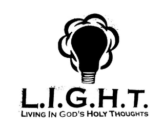 L.I.G.H.T. LIVING IN GOD'S HOLY THOUGHTS logo