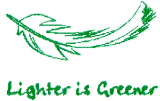 LIGHTER IS GREENER logo