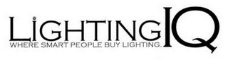 LIGHTING IQ WHERE SMART PEOPLE BUY LIGHTING logo