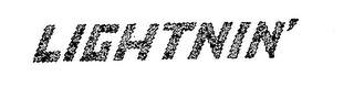 LIGHTNIN' logo
