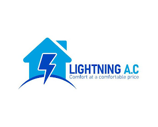 LIGHTNING A.C COMFORT AT A COMFORTABLE PRICE logo