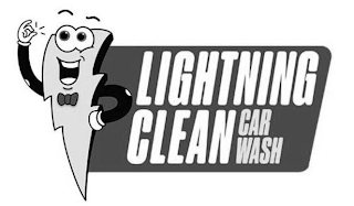 LIGHTNING CLEAN CAR WASH logo