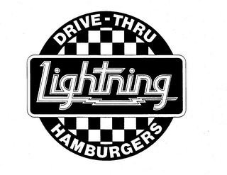 LIGHTNING HAMBURGER DRIVE-THRU logo
