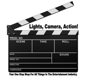 LIGHTS, CAMERA, ACTION! YOUR ONE STOP SHOP FOR ALL THINGS ACTING. logo