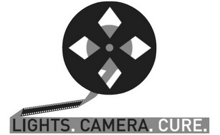 LIGHTS. CAMERA. CURE. logo