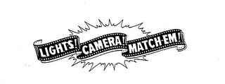 LIGHTS! CAMERA! MATCH-EM! logo