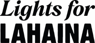 LIGHTS FOR LAHAINA logo