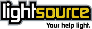 LIGHTSOURCE YOUR HELP LIGHT. logo