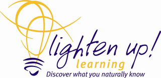 LIGNTEN UP! LEARNING DISCOVER WHAT YOU NATURALLY KNOW logo