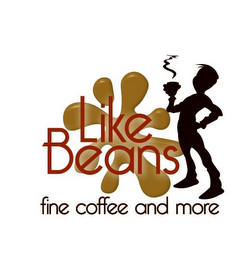 LIKE BEANS FINE COFFEE AND MORE logo