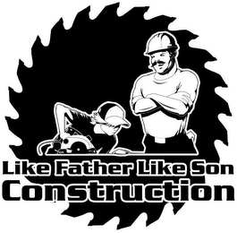 LIKE FATHER LIKE SON CONSTRUCTION logo