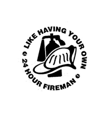 LIKE HAVING YOUR OWN 24 HOUR FIREMAN logo