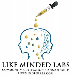 LIKE MINDED LABS COMMUNITY CULTIVATION CANNABINOIDS LIKEMINDEDLABS.COM logo