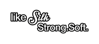 LIKE SILK STRONG.SOFT. logo