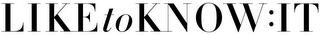 LIKE TO KNOW IT logo