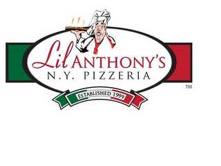 LIL ANTHONY'S N.Y. PIZZERIA ESTABLISHED 1999 logo