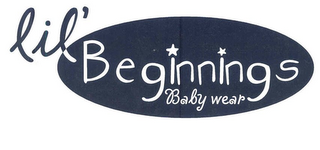 LIL' BEGINNINGS BABY WEAR logo