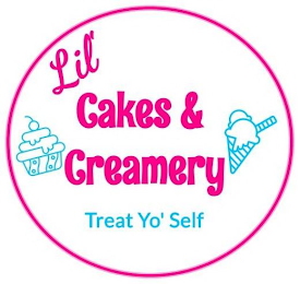 LIL' CAKES & CREAMERY TREAT YO' SELF logo