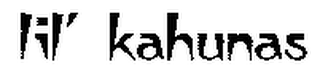 LIL' KAHUNAS logo