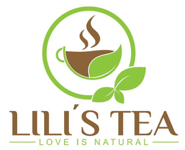 LILI'S TEA LOVE IS NATURAL logo