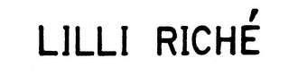 LILLI RICHE logo