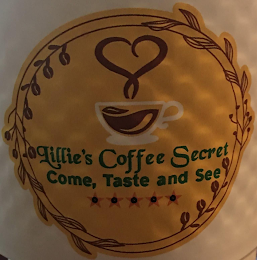 LILLIE'S COFFEE SECRET COME, TASTE AND SEE logo