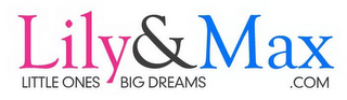 LILY & MAX LITTLE ONES BIG DREAMS .COM logo