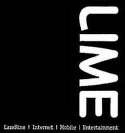 LIME LANDLINE | INTERNET | MOBILE | ENTERTAINMENT logo