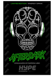 LIMITED EDITION- ENERGY DRINK AFTERDARK CINNAMON SYNDROM 45C HYPE ENERGY logo