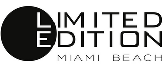 LIMITED EDITION MIAMI BEACH logo
