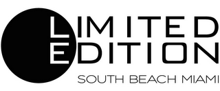 LIMITED EDITION SOUTH BEACH MIAMI logo