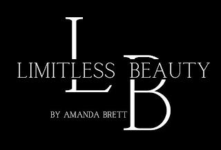 LIMITLESS BEAUTY LB BY AMANDA BRETT logo