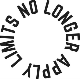 LIMITS NO LONGER APPLY logo