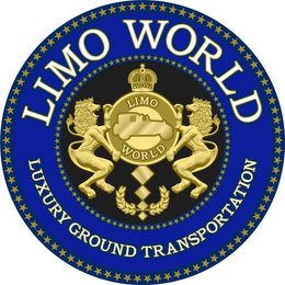 LIMO WORLD LUXURY GROUND TRANSPORTATION LIMO WORLD logo