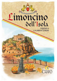 LIMONCINO DELL'ISOLA LIQUEUR OF CALABRIAN LEMONS SEMPER AD MAIORA C DISTILLERIA CAFFO logo