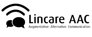LINCARE AAC AUGMENTATIVE. ALTERNATIVE. COMMUNICATION. logo