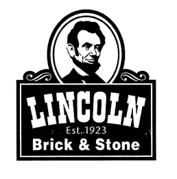 LINCOLN EST. 1923 BRICK & STONE logo